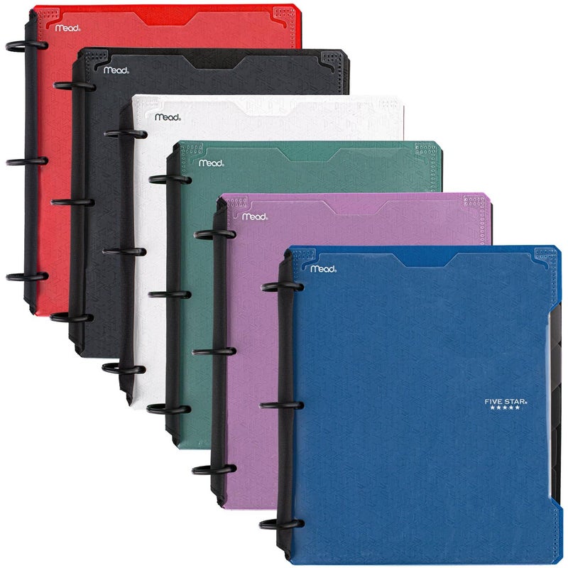 Five Star Flex Refillable Notebook + Study App, 1 Inch Binder with Customizable Cover, College Ruled Notebook and 3 Ring Binder, Hybrid NoteBinder, 200 Sheet Capacity, Color Will Vary (29326) - Image 2